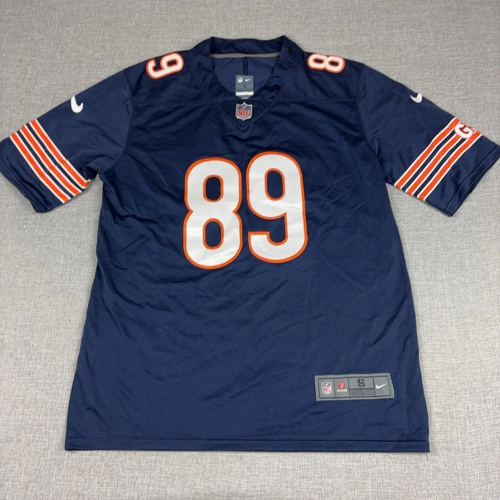 Mike Ditka Chicago Bears Jersey Mens Small Blue NFL Football Nike 89 On Field